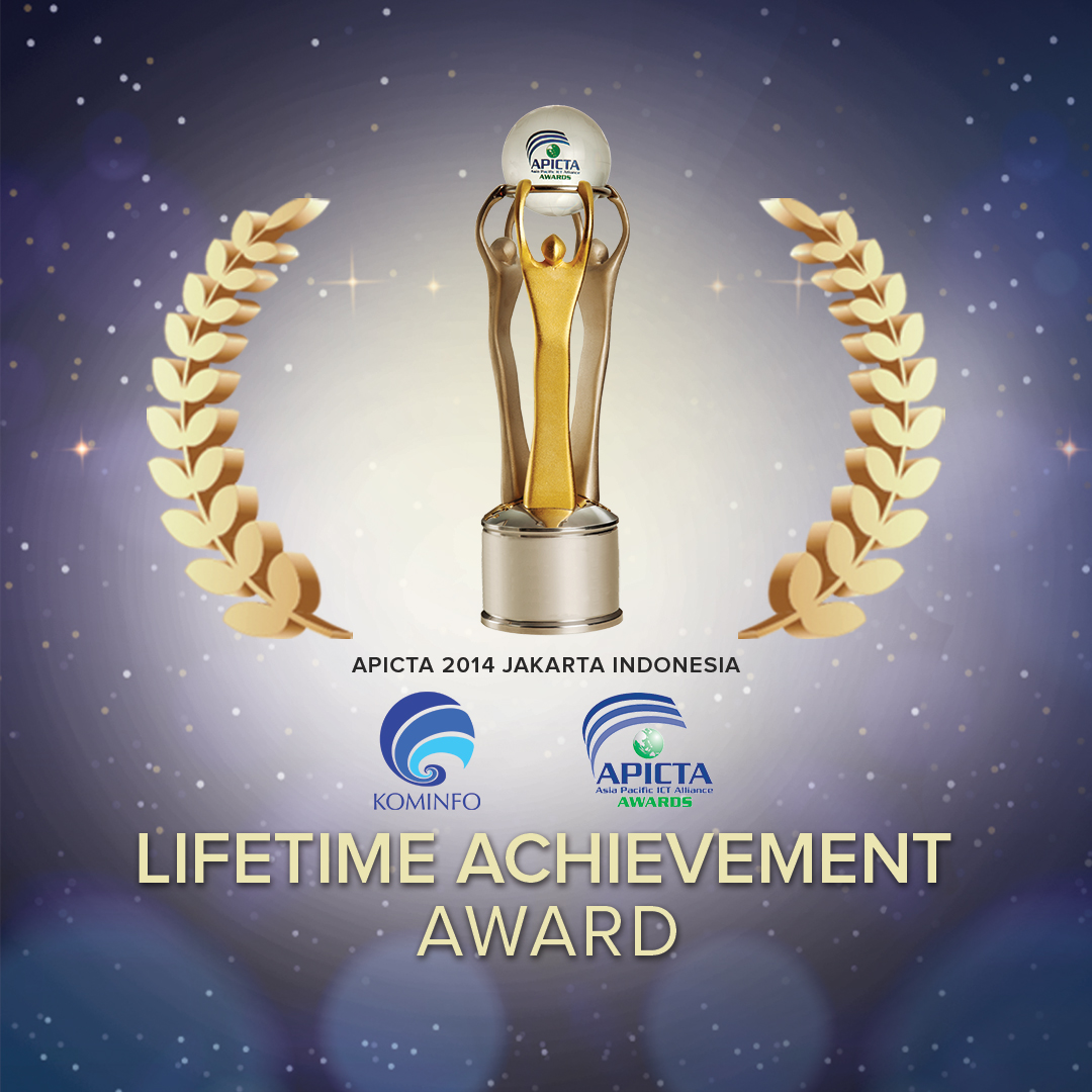 Award Kominfo APICTA 2014 Lifetime achievement award